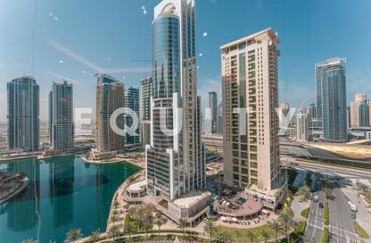 Office Space - Studio - 1 Bathroom for rent in Almas Tower - Jumeirah Lake Towers - Dubai