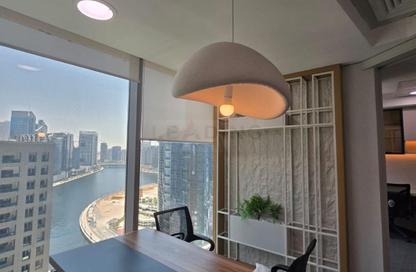 Office Space - Studio - 1 Bathroom for rent in The Prism - Business Bay - Dubai