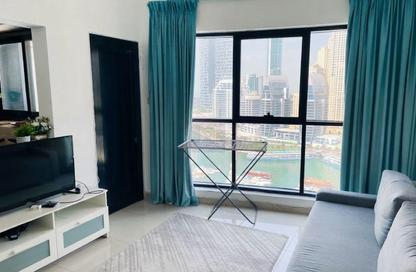 Apartment - 1 - 1 for rent in Escan Tower - Dubai Marina - Dubai