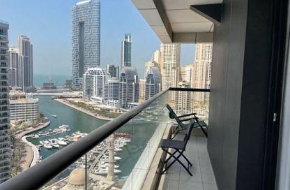 Apartment - 1 - 1 for rent in Escan Tower - Dubai Marina - Dubai