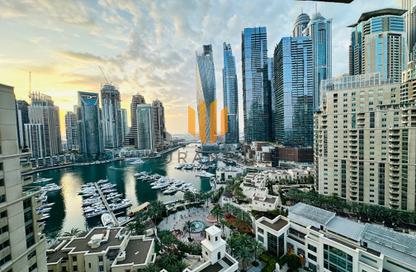 Apartment - 2 - 2 for rent in Al Mesk Tower - Dubai Marina Towers - Dubai Marina - Dubai