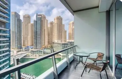 Apartment - 1 Bathroom for sale in Silverene Tower B - Silverene - Dubai Marina - Dubai