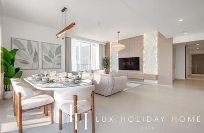 Apartment - 3 - 3 for rent in Beach Mansion Tower 1 - Beach Mansion - Emaar Beachfront - Dubai Harbour - Dubai