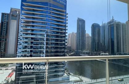 Apartment - Studio - 1 Bathroom for rent in Marina View Tower B - Marina View - Dubai Marina - Dubai