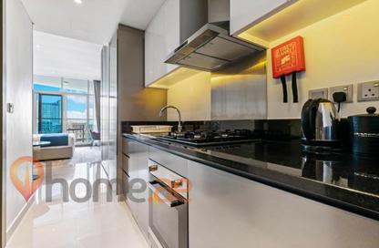 Apartment - Studio - 1 for rent in Damac Maison Prive A - Damac Maison Prive - Business Bay - Dubai