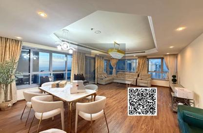 Apartment - 2 Bedrooms - 2 Bathrooms for rent in Corniche Tower - Ajman Corniche Road - Ajman