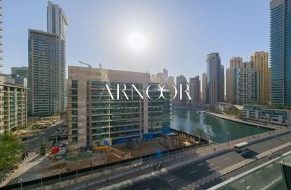 Apartment - 1 Bedroom - 2 Bathrooms for rent in Silverene Tower A - Silverene - Dubai Marina - Dubai