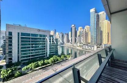 شقة - غرفة نوم - 2 حمامات للايجار في A برج سيلفرين - سيلفيرين - دبي مارينا - دبي