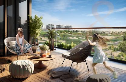 Apartment - 1 - 1 for sale in Golf Greens 2 Tower A - Golf Greens 2 - Golf Greens - Damac Hills - Dubai