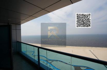 Apartment - 3 Bedrooms - 4 Bathrooms for rent in Ajman Corniche Residences - Ajman Corniche Road - Ajman