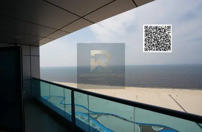 Apartment - 3 Bedrooms - 4 Bathrooms for rent in Ajman Corniche Residences - Ajman Corniche Road - Ajman