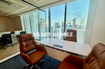 Office Space - Studio - 1 Bathroom for rent in The Prism - Business Bay - Dubai