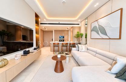 Apartment - 2 - 2 for rent in Binghatti Pinnacle - Dubai Healthcare City 2 - Al Jaddaf - Dubai