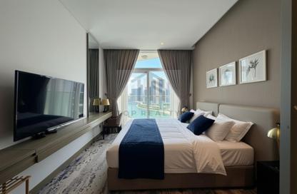 Apartment - Studio - 1 Bathroom for rent in Damac Maison Prive B - Damac Maison Prive - Business Bay - Dubai