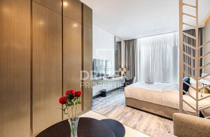 Apartment - Studio - 1 Bathroom for rent in Damac Maison Prive A - Damac Maison Prive - Business Bay - Dubai