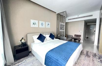 Apartment - Studio - 1 Bathroom for rent in Damac Maison Prive A - Damac Maison Prive - Business Bay - Dubai