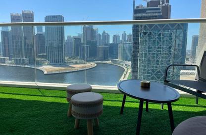Apartment - Studio - 1 Bathroom for rent in Damac Maison Prive A - Damac Maison Prive - Business Bay - Dubai