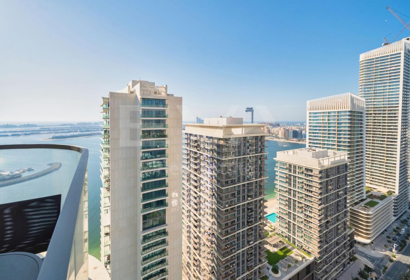 FULL SEA VIEW | PALM AND DUBAI HARBOUR WITH YACHT photo 16