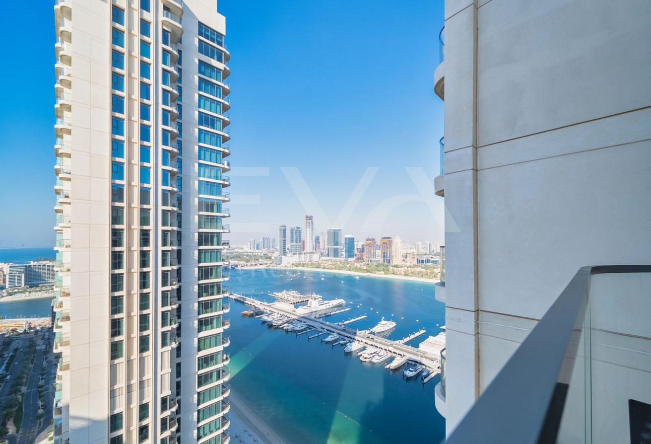 FULL SEA VIEW | PALM AND DUBAI HARBOUR WITH YACHT photo 15