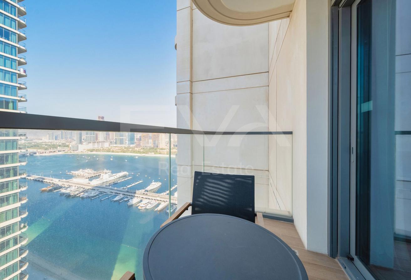 FULL SEA VIEW | PALM AND DUBAI HARBOUR WITH YACHT photo 14