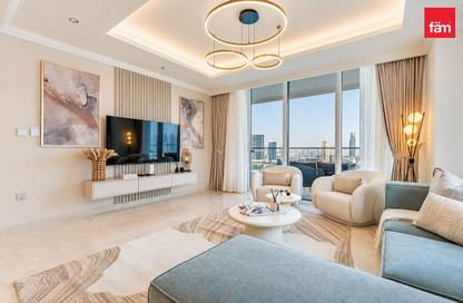 Apartment - 3 - 4 for rent in Palace Beach Residence Tower 2 - Palace Beach Residence - Emaar Beachfront - Dubai Harbour - Dubai