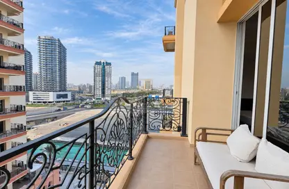 شقة - غرفة نوم - 2 حمامات للايجار في طراز أوروبي - مساكن القناه المائية - مدينة دبي الرياضية - دبي