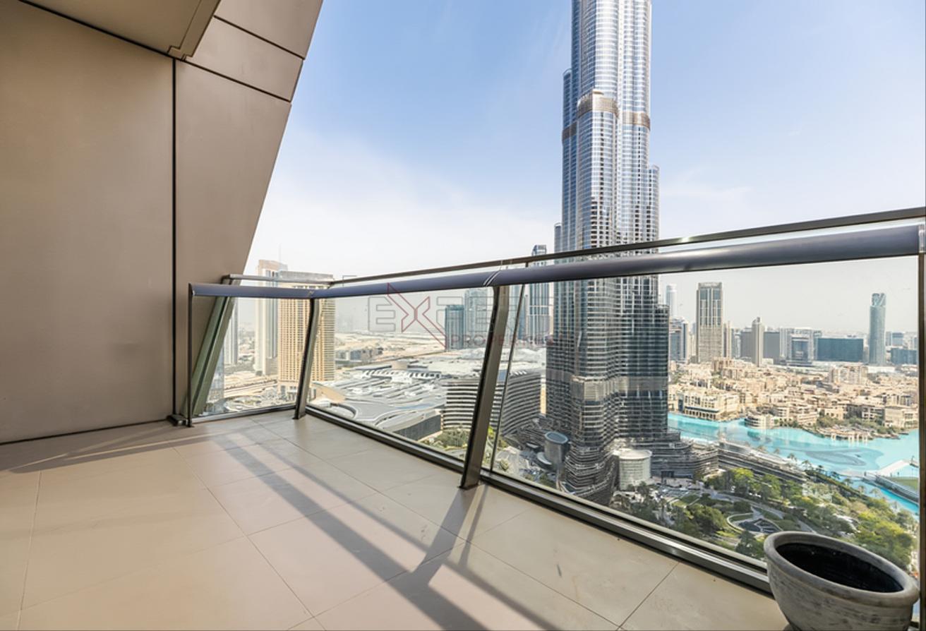 Burj & Fountain Views | High Floor Unit | Balcony photo 18
