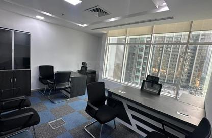 Business Centre - Studio - 4 Bathrooms for rent in Clover Bay Tower - Business Bay - Dubai