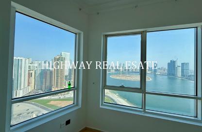 Apartment - 2 - 2 for rent in Beach Tower 1 - Al Khan Lagoon - Al Khan - Sharjah