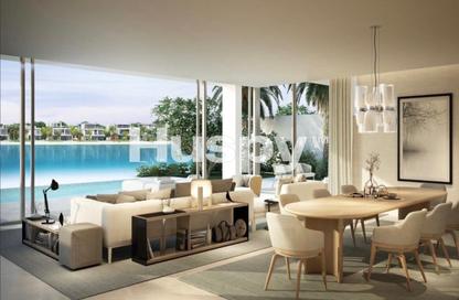 Villa - 5 - 7+ for sale in Beach Collection Frond K - Beach Collection - Palm Jebel Ali - Dubai