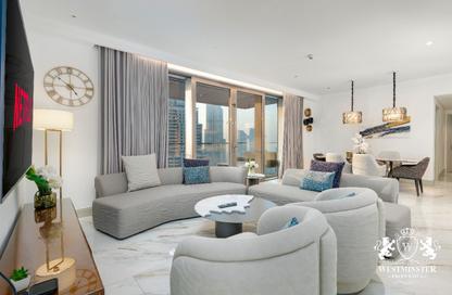Apartment - 3 Bedrooms - 4 Bathrooms for rent in Boulevard Point - Downtown Dubai - Dubai