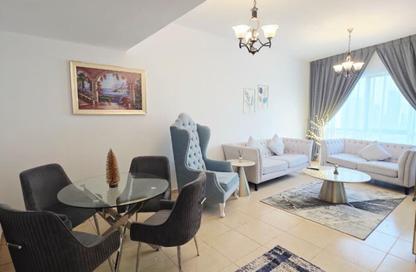 Apartment - 3 Bedrooms - 3 Bathrooms for rent in Beach Tower 1 - Al Khan Lagoon - Al Khan - Sharjah