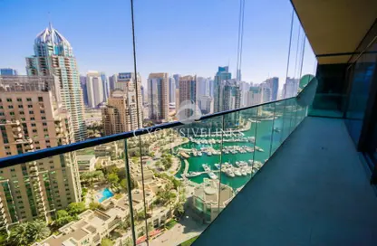 شقة - 2 غرف نوم - 3 حمامات للايجار في بوابة المارينا 1 - مارينا جيت - دبي مارينا - دبي