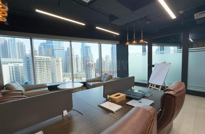 Office Space - Studio - 1 Bathroom for rent in The Prime Tower - Business Bay - Dubai