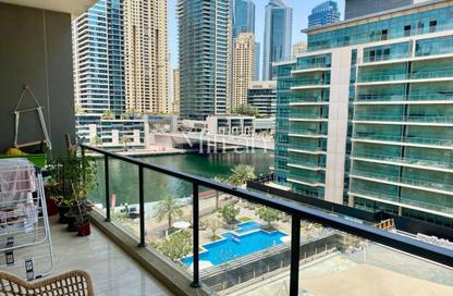 Apartment - 1 Bedroom - 2 Bathrooms for rent in Al Majara 5 - Al Majara Towers - Dubai Marina - Dubai
