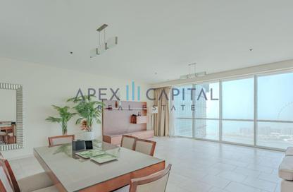 Apartment - 3 Bedrooms - 4 Bathrooms for rent in Al Fattan Marine Tower - Al Fattan Marine Towers - Jumeirah Beach Residence - Dubai