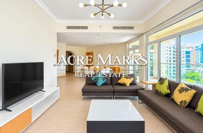 Apartment - 3 - 2 for rent in Al Das - Shoreline Apartments - Palm Jumeirah - Dubai