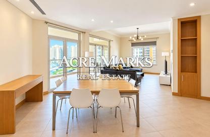 Apartment - 3 - 2 for rent in Al Das - Shoreline Apartments - Palm Jumeirah - Dubai
