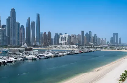 Apartment - 3 Bedrooms - 4 Bathrooms for rent in Palace Beach Residence Tower 1 - Palace Beach Residence - EMAAR Beachfront - Dubai Harbour - Dubai