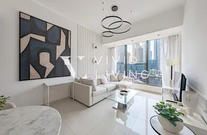 Apartment - 1 Bedroom - 2 Bathrooms for rent in Silverene Tower B - Silverene - Dubai Marina - Dubai