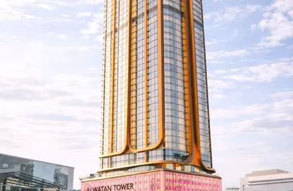 شقة - غرفة نوم - 2 حمامات للبيع في برج الوطن - طريق كورنيش عجمان - عجمان