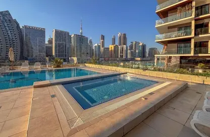 شقة - غرفة نوم - 2 حمامات للايجار في برج هاميلتون - الخليج التجاري - دبي