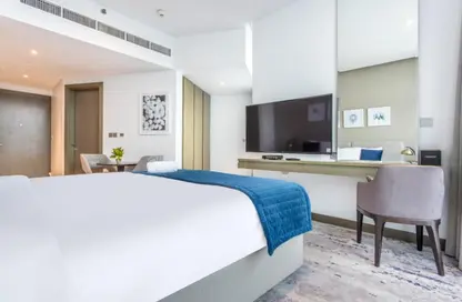 Apartment - Studio - 1 Bathroom for rent in Damac Maison Prive B - Damac Maison Prive - Business Bay - Dubai