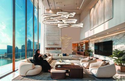 Apartment - 1 - 2 for sale in Al Ghaf Tower - Al Khan - Sharjah