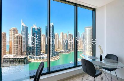Apartment - 1 Bedroom - 2 Bathrooms for rent in Silverene Tower B - Silverene - Dubai Marina - Dubai