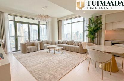 Apartment - 3 - 3 for rent in Marina Vista Tower 2 - Marina Vista - Emaar Beachfront - Dubai Harbour - Dubai
