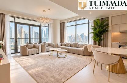 شقة - 3 - 3 للايجار في برج Marina Vista 2 - مارينا فيستا - إعمار بيتشفرونت - دبي هاربور - دبي