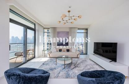 Apartment - 3 Bedrooms - 4 Bathrooms for rent in Marina Vista Tower 2 - Marina Vista - EMAAR Beachfront - Dubai Harbour - Dubai