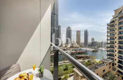 شقة - 1 حمام للايجار في برج التألق 2 - أبراج البريق - دبي مارينا - دبي
