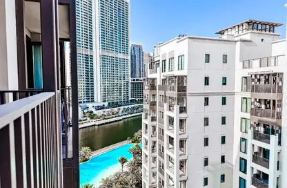 شقة - 2 غرف نوم - 2 حمامات للايجار في مبني بريز 2 - بريث - جريك بيتش - مرسى خور دبي - دبي